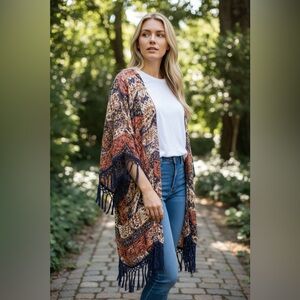 RVCA one size bohemian kimono